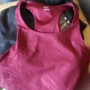 Sportsbra racerback long line Merlot Wine with Built in Shelf bra